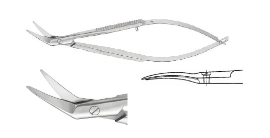 КАСТРОВЕДЖО ОЧН. НОЖИЦІ ПРАВ. ВИГНУТ. 110MM